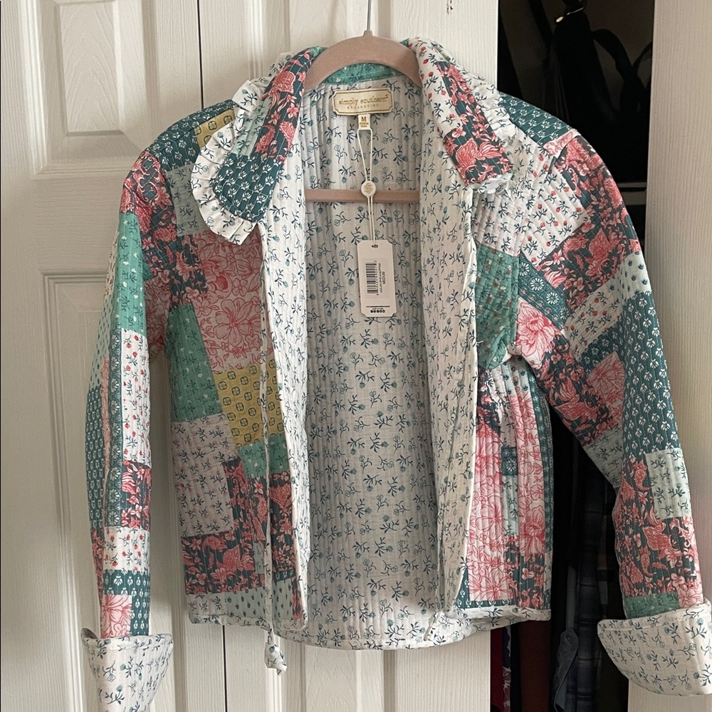 NWT Simply Southern Patchwork Quilted Jacket